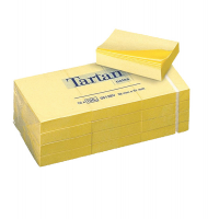 Blocco foglietti - giallo pastello - 51 x 38 mm - 63 gr - 100 fogli - Tartan 7100172232