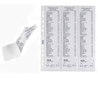 Buste forate per scontrini fiscali 6 spazi - 25,2 x 30,7 cm - trasparente - conf. 10 pezzi - Favorit - 100460079 - 8006779002759 - DMwebShop