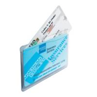 Porta Cards - 2 tasche - 9,5 x 6,5 cm - trasparente - conf. 50 pezzi - Favorit - 100500082 - 8006779993545 - DMwebShop