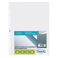 Buste forate Special PP Superior liscio - 23 x 33 cm - trasparente - conf. 25 buste - Favorit - 100460065 - 8006779002155 - DMwebShop