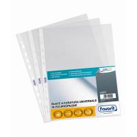 Buste forate Special PP Linear buccia - 23 x 33 cm - trasparente - conf. 50 pezzi - Favorit - 100460066 - 8006779002209 - DMwebShop
