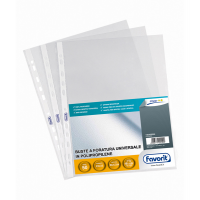 Buste forate Special PP Linear buccia - 23 x 33 cm - trasparente - conf. 50 pezzi - Favorit - 100460066 - 8006779002209 - DMwebShop