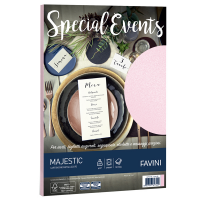 Carta metallizzata Special Events - A4 - 250 gr - rosa - conf. 10 fogli - Favini - A69S174 - 8007057617429 - DMwebShop