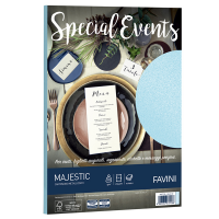 Carta metallizzata Special Events - A4 - 250 gr - azzurro - conf. 10 fogli - Favini - A69T174 - 8007057617436 - DMwebShop