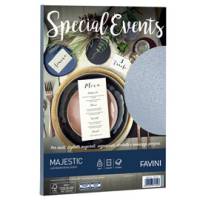 Carta metallizzata Special Events - A4 - 250 gr - argento - conf. 10 fogli - Favini - A69U174 - 8007057617443 - DMwebShop