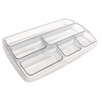 Vaschetta portacancelleria - 25,3 x 3,4 x 15,7 cm - trasparente neutro - Arda TR3110CR