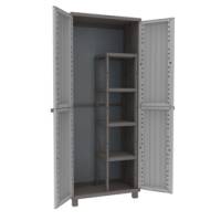 Armadio JWood 368 - 2 ante - 68 x 37,5 x 170 cm- PPL - effetto legno - grigio tortora - Terry - 1002716 - 8005646027161 - DMwebShop