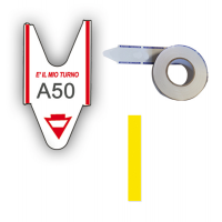 Rotolo da 2000 ticket per elimina code - giallo - conf. 5 rotoli - Printex