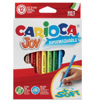 Pennarelli Joy - punta 2,6 mm - colori assortiti - lavabili - scatola 12 pezzi - Carioca - 40614 - 8003511406141 - DMwebShop