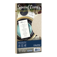 Busta Special Events metal sabbia - 110 x 220 mm - 120 gr - conf. 10 buste - Favini - A57N154 - 8007057748383 - DMwebShop