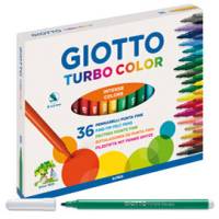 Pennarelli Turbo Color punta diametro 2,8mm colori assortiti astuccio 36 pezzi Giotto 418000 - 6600