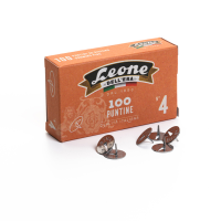 Puntine - n. 4 - acciaio lucido - conf. 100 pezzi - Leone Dell'era PL4