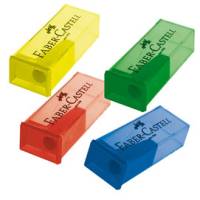 Temperamatite con contenitore - 1 foro - conf. 25 pezzi - Faber Castell - 581525 - 7891360635598 - DMwebShop