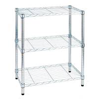 Libreria Archimede Light - 3 ripiani - acciaio cromato - 36 x 60 x 75 cm - Serena Group - AC1424-3 - 8032937534053 - DMwebShop
