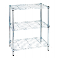 Libreria Archimede Light - 3 ripiani - acciaio cromato - 36 x 60 x 75 cm - Serena Group - AC1424-3 - 8032937534053 - DMwebShop