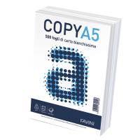 Carta Copy - A5 - 80 gr - bianco - 148 x 210 mm - risma 500 fogli - conf. 12 pezzi - Favini - A620505 - 8007057600506 - DMwebShop