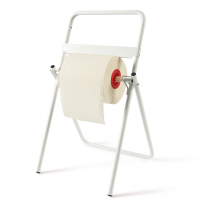 Porta bobina asciugatutto da terra - 40 x 44 x 80 cm - metallo - bianco - Perfetto - In Factory - 0464G - 8000957046474 - DMwebShop