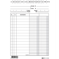Schede in cartoncino 2 colonne - 15 x 10,5 cm - verticale - conf. 100 pezzi - Edipro - E3106BL - 8023328310608 - DMwebShop