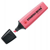 Evidenziatore Boss Original Pastel - punta a scalpello - tratto 2 - 5 mm - rosa antico 129 - conf. 10 pezzi - Stabilo - 70/129 - 4006381492294 - DMwebShop