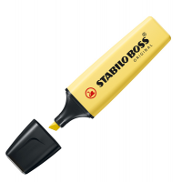 Evidenziatore Boss Original Pastel - punta a scalpello - tratto 2 - 5 mm - giallo banana 144 - conf. 10 pezzi - Stabilo - 70/144 - 4006381492416 - DMwebShop