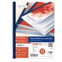 Portalistini personalizzabile Uno TI - 22 x 30 cm - 12 buste - blu - Sei Rota - 55221207 - 8004972006925 - DMwebShop