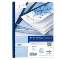 Portalistini personalizzabile Uno TI - 22 x 30 cm - 120 buste - blu - Sei Rota - 55229907 - 8004972007021 - DMwebShop