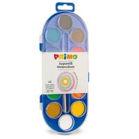 Pastiglie Acquerelli - Ø 30 mm - colori assortiti - astuccio da 12 pastiglie - Primo - 112A12SG - 8006919001123 - DMwebShop