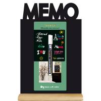 Lavagna da tavolo Silhouette - 34,5 x 21 cm - forma memo - nero - Securit - FBT-MEMO - 8718226495921 - DMwebShop
