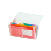 Classificatore Crystal - 7 tasche - PP - 14 x 26 cm - Exacompta - 55398E - 3130630553984 - DMwebShop