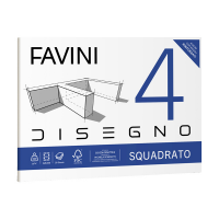 Album conf. 5 pezzi - Favini 4 - 24 x 33 cm - 220 gr - 20 fogli - liscio squadrato - A167504 - 8007057333114 - DMwebShop