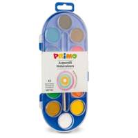 Pastiglie Acquerelli diametro 30 mm colori assortiti astuccio da 12 pastiglie Primo 112A12SG - 17377