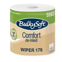 Bobina asciugatutto Comfort - 2 veli - 24 cm x 176 mt - 18 gr - Ø 25 cm - microgoffrata - bianco - conf. 2 pezzi - Bulkysoft - 55927.E11 - 8018426559271 - DMwebShop