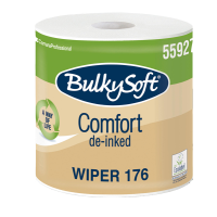 Bobina asciugatutto Comfort - 2 veli - 24 cm x 176 mt - 18 gr - Ø 25 cm - microgoffrata - bianco - Bulkysoft - 55927.E11 - 8018426559271 - DMwebShop