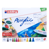 Marcatore permanente acrilico Creative Set - colori assortiti - conf. 12 pezzi - Edding - 4-CS12B - 4057305031044 - DMwebShop