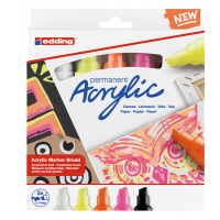 Marcatore permanente acrilico 5000 Broad Neon - colori assortiti - conf. 5 pezzi - Edding - 4-5000-5 - 4057305030849 - DMwebShop