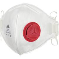 Mascherina filtrante FFP3 - con valvola - pieghevole verticalmente - monouso - conf. 10 pezzi (imbustate singolarmente) - Deltaplus - M1300VBC - 3295249100025 - DMwebShop