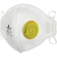 Mascherina filtrante FFP2 - valvola - pieghevole verticalmente - monouso - conf. 10 pezzi - imbustati singolarmente - Deltaplus - M1200VBC - 3295249103361 - DMwebShop