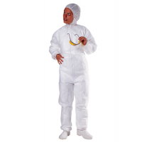 Tuta con cappuccio - monouso - PPL non tessuto - taglia L - bianco - Deltaplus