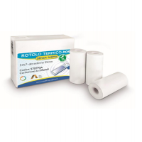 Rotolo per POS e carte di credito - carta termica BPA free - 57 mm x 7 mt - 55 g/m2 - Ø esterno 25 mm - senza anima - blister 3 pezzi - 5707PSA - 8050616756220 - DMwebShop
