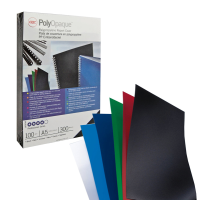 Copertine PolyOpaque - A4 - 300 micron - PPL nero coprente - conf. 100 pezzi - GBC - IB386831 - 13465386831 - DMwebShop