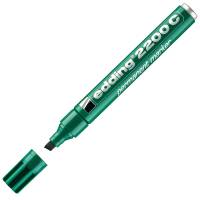 Marcatore permanente 2200c - punta a scalpello - 1,5 - 5 mm - verde - conf. 10 pezzi - Edding - E-2200C 004 - 4004764878581 - DMwebShop