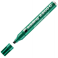 Marcatore permanente 2200c - punta a scalpello - 1,5 - 5 mm - verde - conf. 10 pezzi - Edding - E-2200C 004 - 4004764878581 - DMwebShop