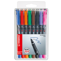 Pennarello OHPen universal permanente 842 - punta fine 0,7 mm - colori assortiti - conf. 8 pezzi - Stabilo - 842/8 - 4006381115025 - DMwebShop