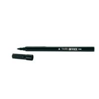 Pennarelli Office - punta feltro - punta fine - 0,7 mm - nero - conf. 12 pezzi - Tratto - 730503 - 8000825730634 - DMwebShop
