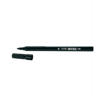 Pennarelli Office - punta feltro - punta fine - 0,7 mm - nero - conf. 12 pezzi - Tratto - 730503 - 8000825730634 - DMwebShop