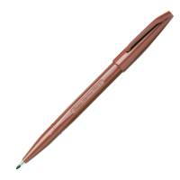 Pennarello Sign Pen S520 punta feltro - punta 2 mm - marrone - conf. 12 pezzi - Pentel - S520-E - 3474370520050 - DMwebShop