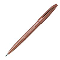 Pennarello Sign Pen S520 punta feltro - punta 2 mm - marrone - Pentel - S520-E - 3474370520050 - DMwebShop