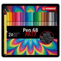 Pennarelli Pen 68 - colori assortiti - scatola in metallo 20 pezzi - Stabilo - 6820-6 - 4006381327206 - DMwebShop