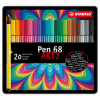 Pennarelli Pen 68 - colori assortiti - scatola in metallo 20 pezzi - Stabilo - 6820-6 - 4006381327206 - DMwebShop