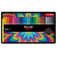 Pennarelli Pen 68 - colori assortiti - scatola in metallo 30 pezzi - Stabilo - 6830-6 - 4006381327237 - DMwebShop